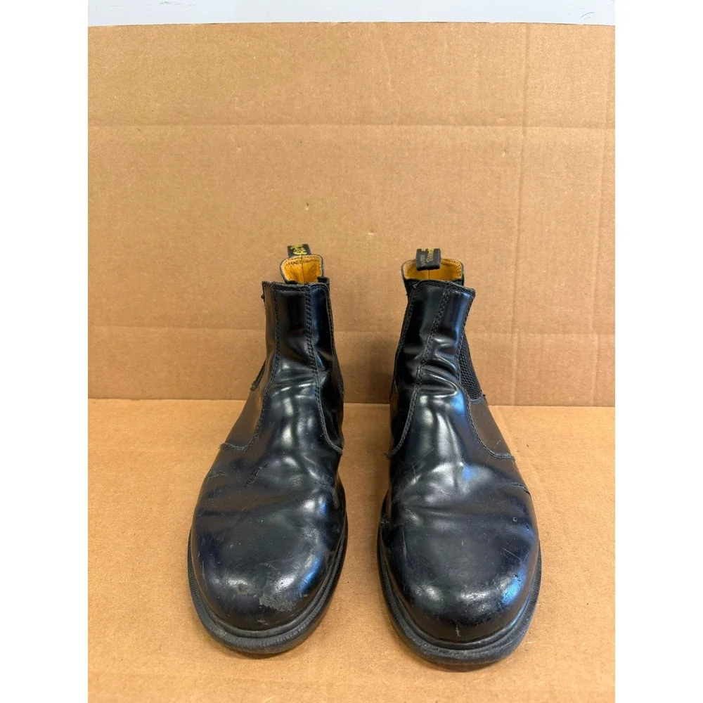 Dr. Martens 2976 Smooth Leather Pull On Chelsea Boots Black Mens Size 11 US